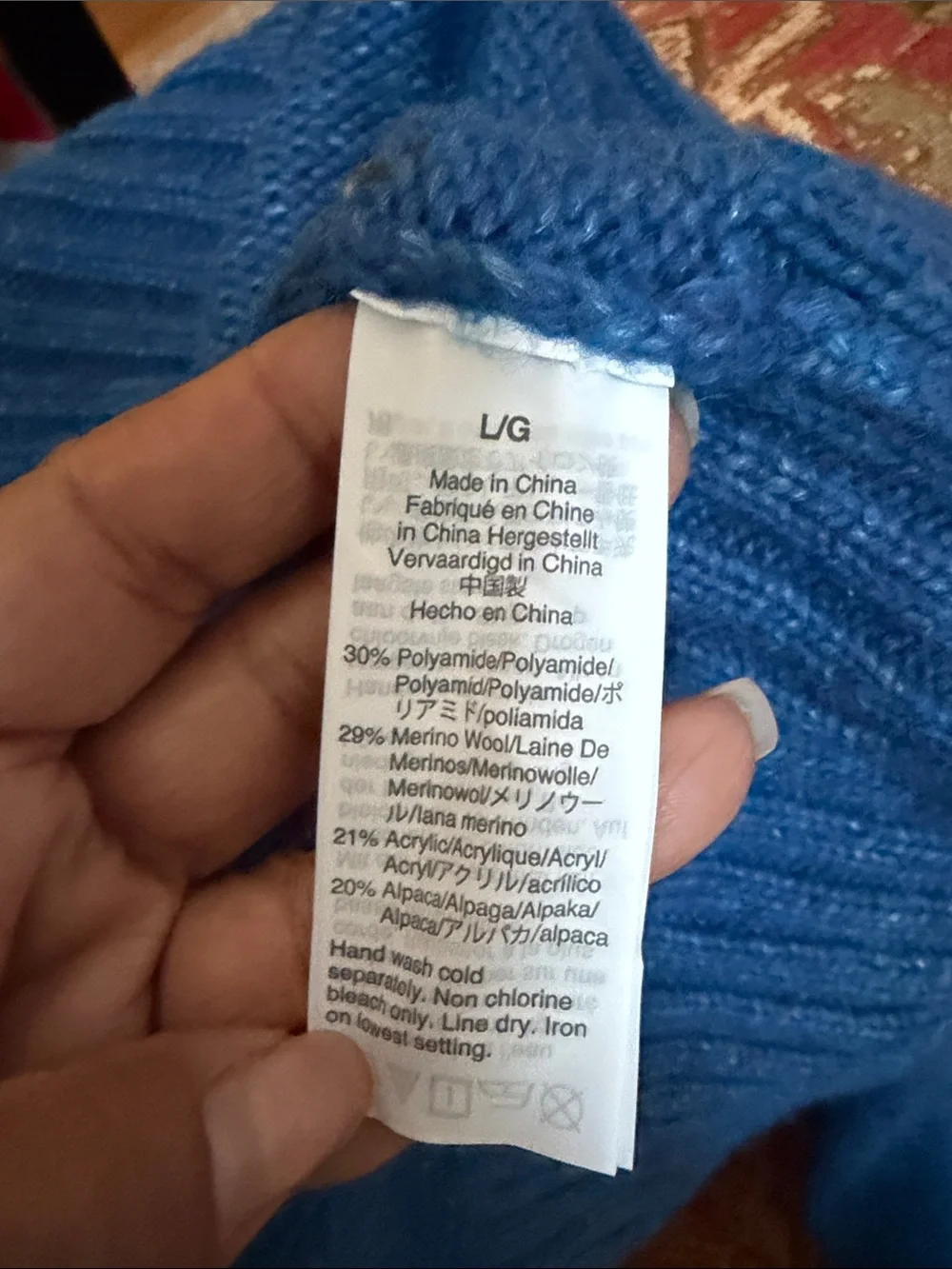 J. Crew Sapphire Blue Crewneck Sweater